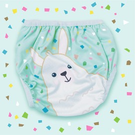 Swimava S1 Baby Swim Diaper - Reusable and Adjustable Fit for 18-31 lbs Infants, Triple-Layer Leak Protection, Sun Safe, Durable, Eco-Conscious, Perfect for Pools and Beaches (Llama Drama)