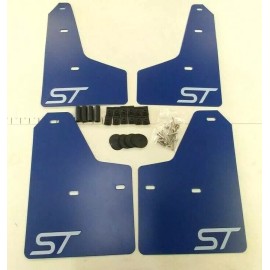 StreetRays [Originals] SALE SR 11-18 Ford FOCUS ST SE S Mud Guard Flaps Set BLUE w/ Logo & Hardware Kit
