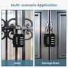 Sparkiva Black 4 Digit Combination Padlock for Gym Locker -