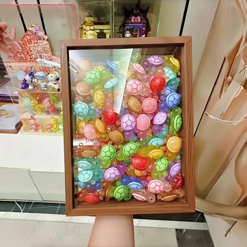 25 Figuras De Tortuga 3d Fluorescentes Para Decoración Y Diy