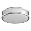 Leisure LED Brushed Nickel Ceiling Light 10 inch Flush Mount