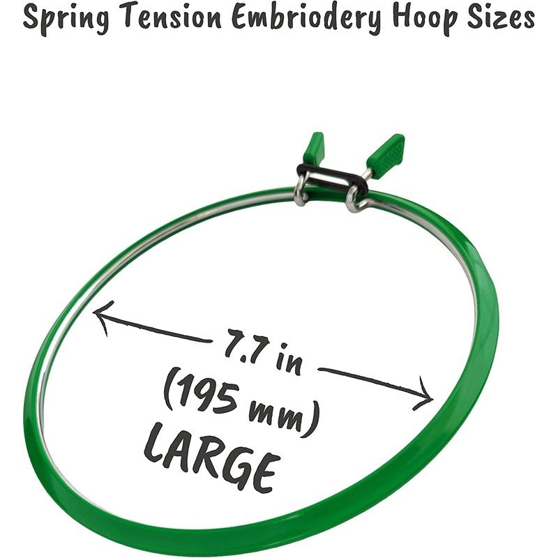 Nurge Premium Quality, Metal Spring Tension Embroidery Hoops, Cross Stich