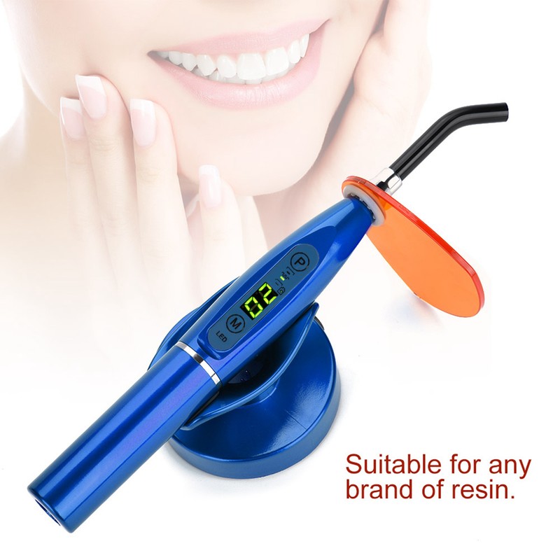 Rechargeable Wireless Dental Curing LED Light Lamp Blue