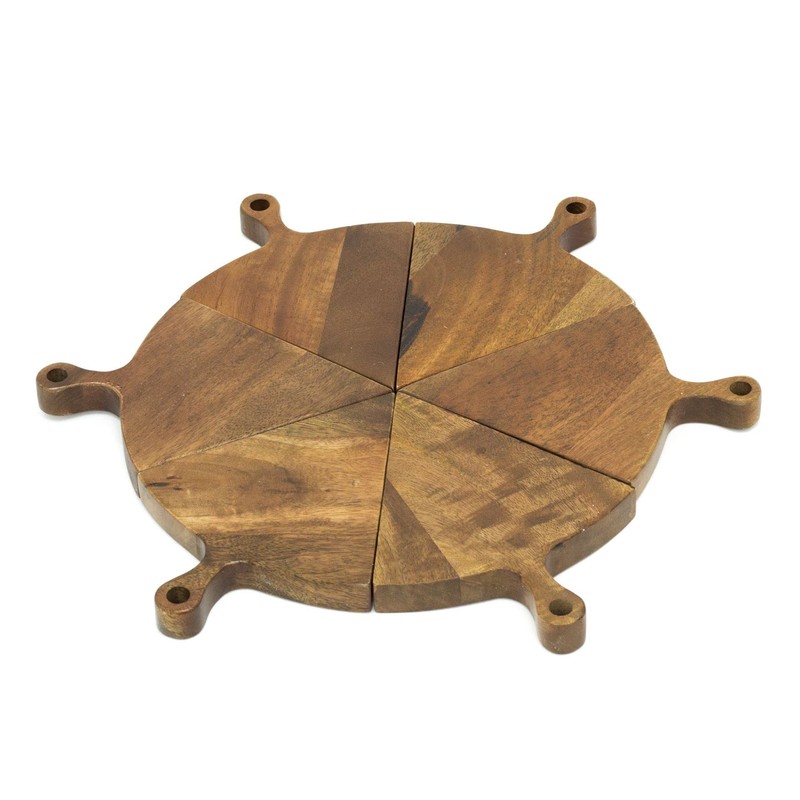 Carousel Home 6 Piece Wooden Selection Board | Round Mango