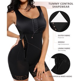 FeelinGirl Tummy Control Shapewear for Women Postpartum Girdle Post Surgery Compression Garment Full Body Shaper