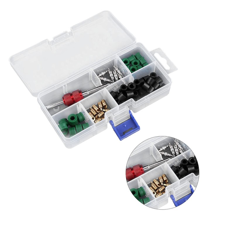 MUNEFE Air Condition Repair Kit, Air Conditioning Valve Core Kit,