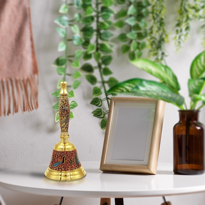 Shubhkart Hand Painted Bell for Wedding Events Decoration, Food Line,