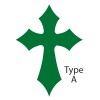 Unbranded Celtic Cross 4 Vinyl Decal,  Irish - Professional Grade - 2-1/2, 5, 8  inch - Type A, Black, 2-1/2 inches