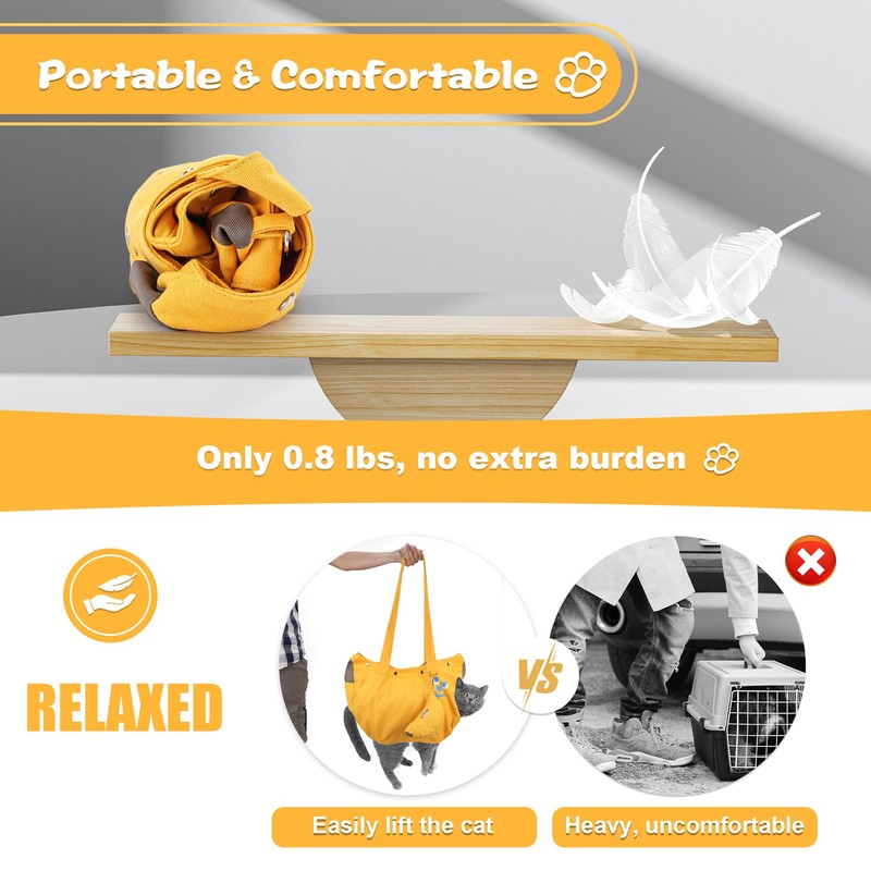 Cat Carrier for Small Pets 10-15lbs, Dog Carrier with Soft