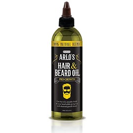Arlo's Aceite Pro-Growth para Cabello y Barba 8 oz. - Aceite para el Crecimiento del Cabello y la Barba