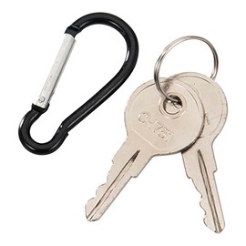 2 PCS CH751 Replacement Keys with Keychain Universal Fitment for RV Compartments Campers Cabinet Door Hatch Locks Carts T-Handles Shells Tool Boxes Trash Laundry Chutes Sprinkler Controllers