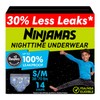 Ninjamas, ropa interior desechable, ropa interior nocturna, para niños, 14