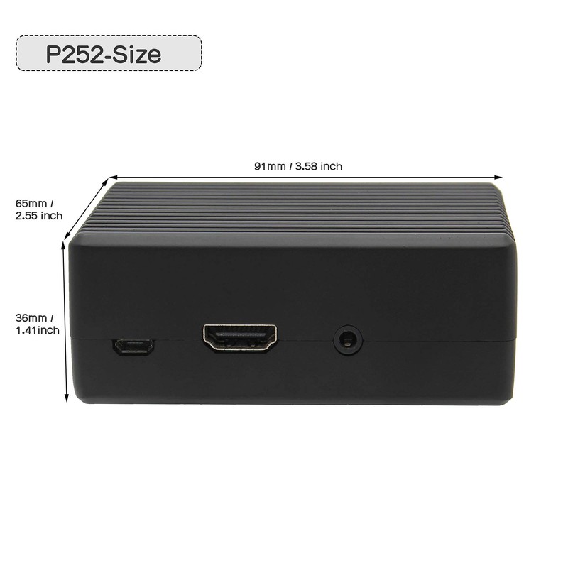 Geekworm Raspberry Pi 3 B+/ 3B Case, Passive Cooling Metal