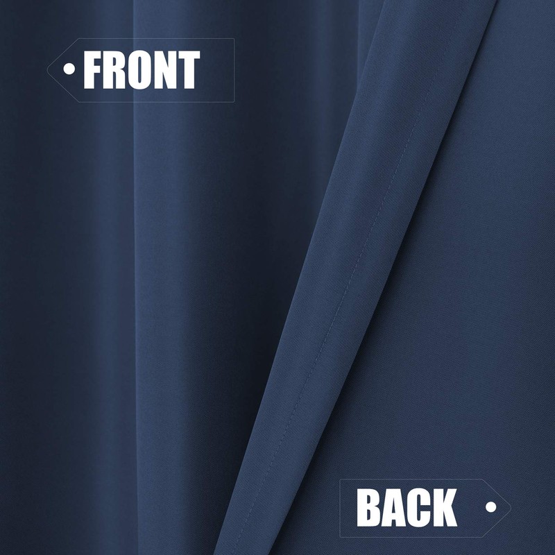 BONZER Wide Waterproof Outdoor Curtains for Patio Heavy Privacy Sunlight