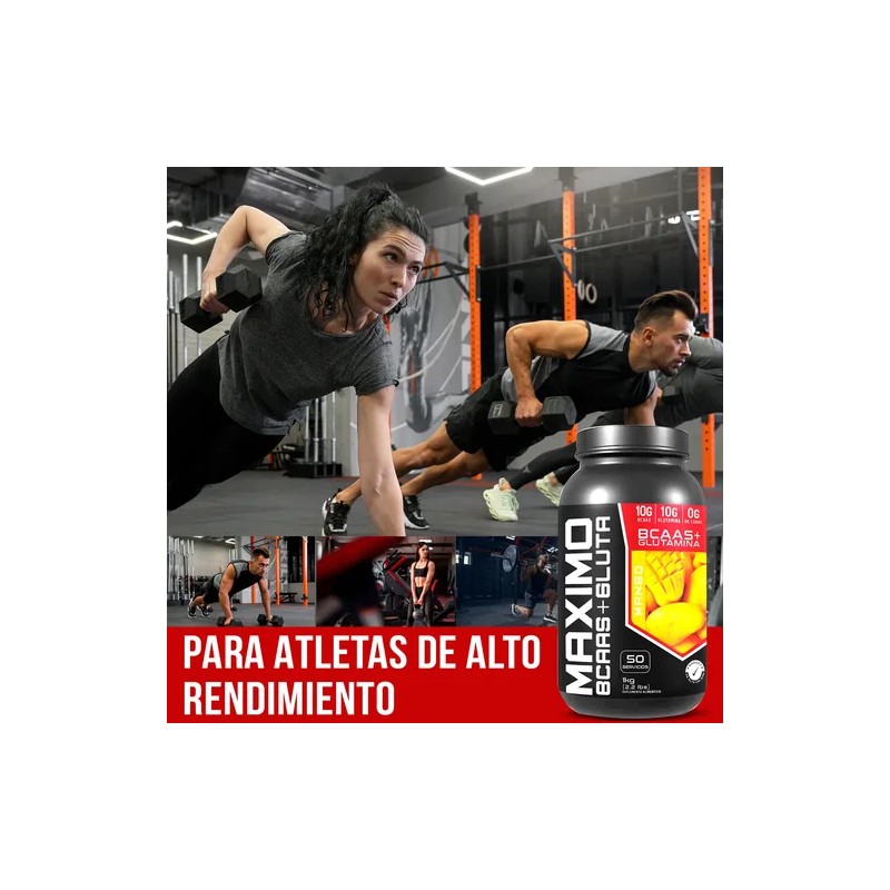 Aminoacidos Bccas + Glutamina Maximo 1 Kg Varios Sabores
