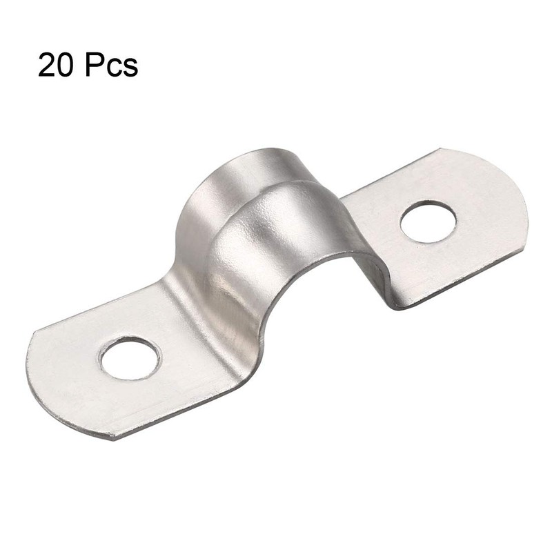 sourcing map Rigid Pipe Strap 10 mm (0.4 Inch) Clip