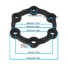 eMagTech 5mm Hub Brake Disc Spacer with Screws Aluminum Alloy