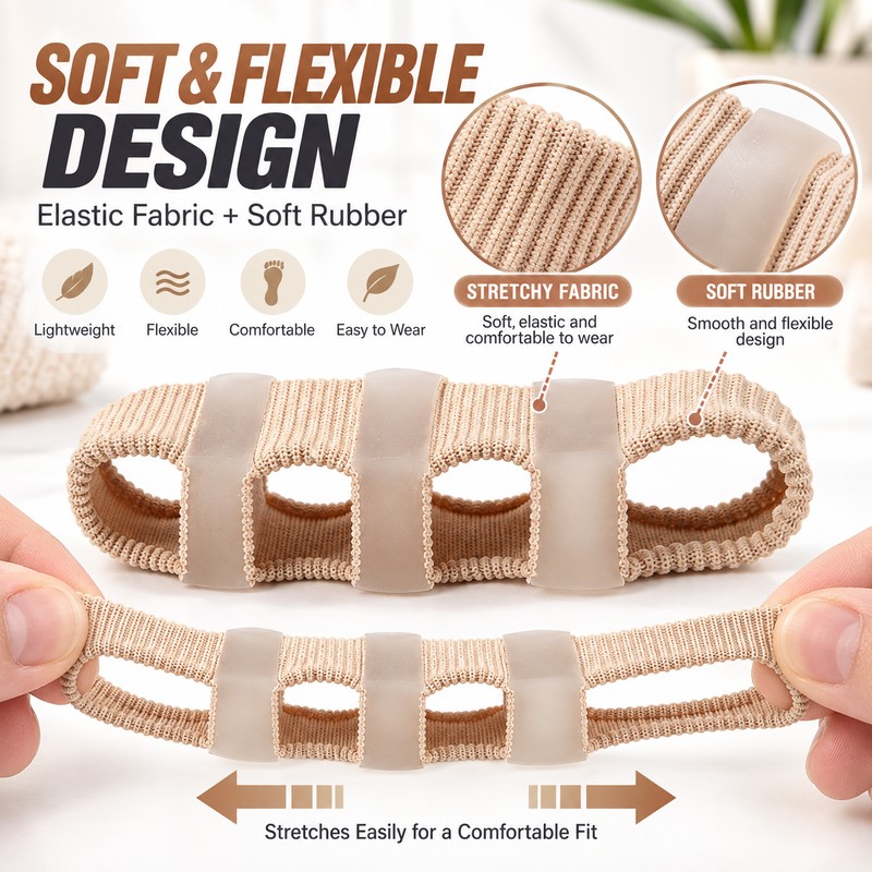 Toe Separator for Daily Foot Care – Stretchy 3, 4