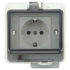 Standard IP66 Waterproof Wall Outlet Wall Mounted Concealed Plug Adapter