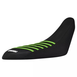 Yamaha Raptor 700 700 R Gripper Seat Cover 2006-2024 ALL BLACK / GREEN RIB  #193