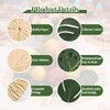 MehelloFeather 24Pcs Luau and Palm Placemats Raffia Grass Tropical Palm