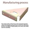 4 Pcs Heavy Duty Gusset Joints, Trapezi Corner Code, Bracket