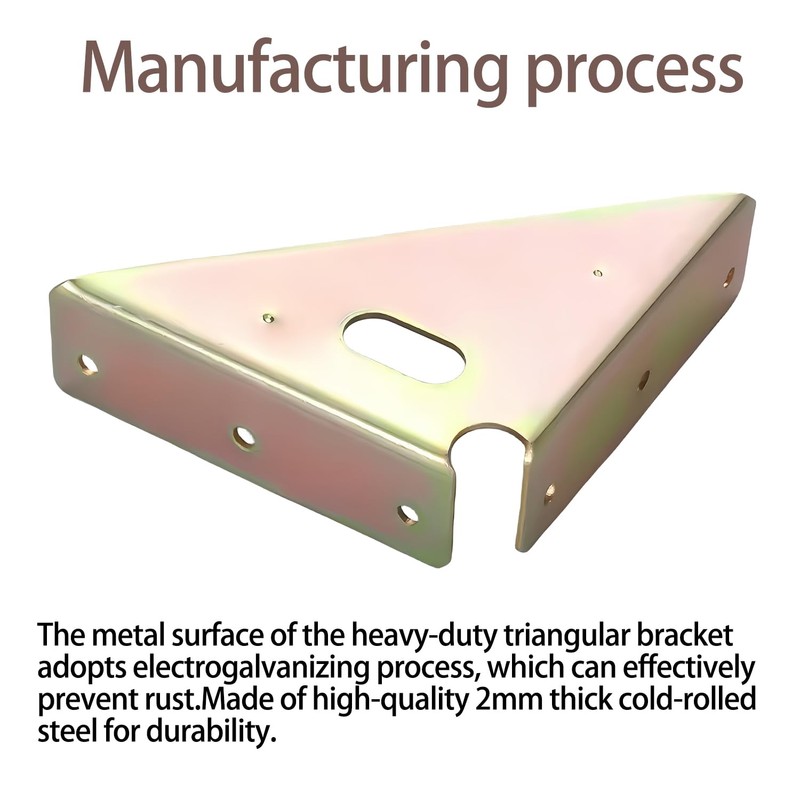 4 Pcs Heavy Duty Gusset Joints, Trapezi Corner Code, Bracket