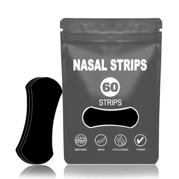 FLETUTE 60 Nasenpflaster Anti-Schnarch Strips, Extrastarker Halt für Sport &
