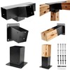 Qrooviiy 15° 4-Way Pegola Bracket Kits,DIY Slant Roof Post Brackets