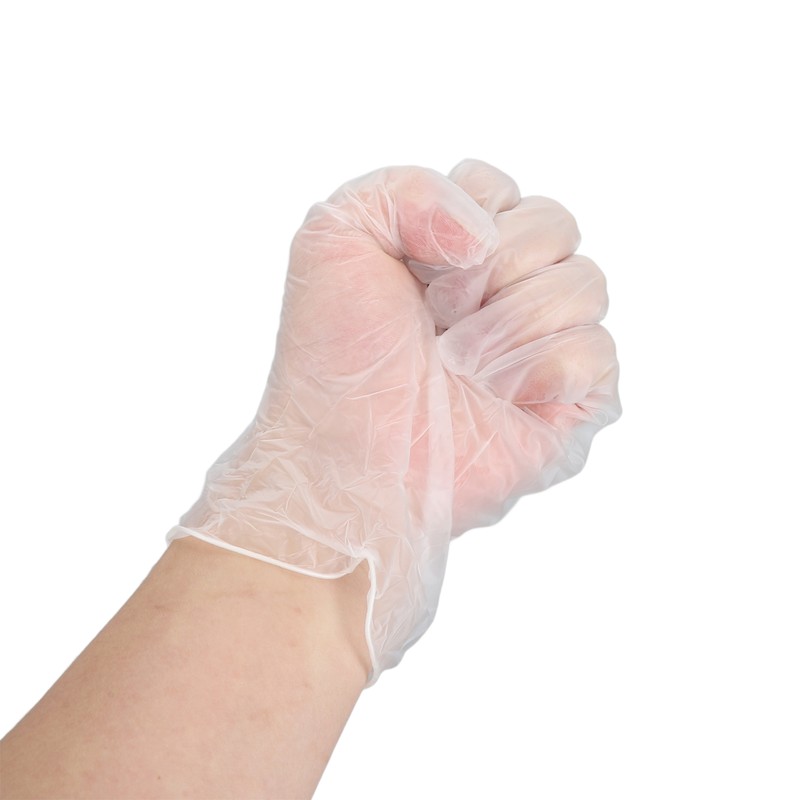 100Pcs Disposable PVC Gloves Transparent Thicken Nail Beauty Protective for