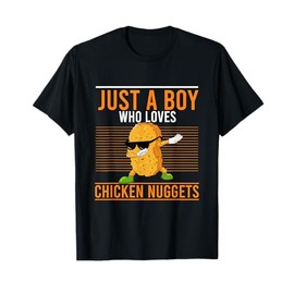 Cool Dabbing Just A Boy Who Loves Chicken Nuggets T-Shirt