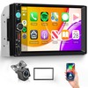 Wireless Double Din Car Stereo Carplay Android Auto, 7 Inch