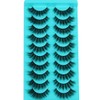 Emotao False Eyelashes Natural Cat Eye Lashes Lightweight 10 Pairs