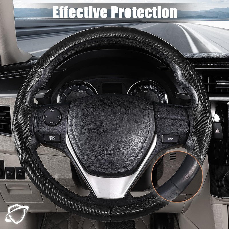 Aimato Customized Steering Wheel Cover for Toyota Camry 2015-2017/Camry SE