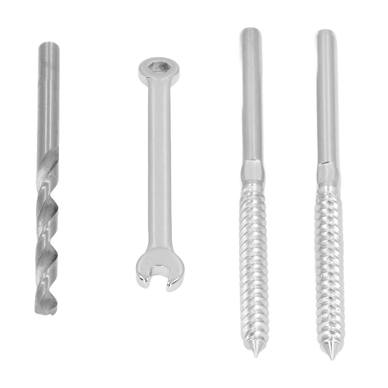 Swage Lag Screw Stainless Steel Left Right Thread Cable Railing