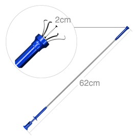 Claw Pickup Tool Flexible with Magnet,24", Magnetic Pickup Tool, 4-Claw,Grabber for Kids，Also The Surprise Gifts for Father, Boyfriend on Birthdays, Valentine's Day, Father's Day,Christmas (Blue)