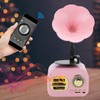 Portable Phonograph Vintage Retro Bluetooth Speaker Loudspeaker Box Equipment Accessorypink