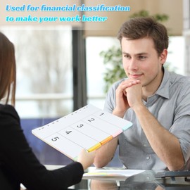 Pack of 5 Cardboard Index A4 10 Pieces, Dividers Index for A4 Folders, Recycled Ring Binder Index DIN A4 Wide 11 Holes Perforated 10 Tabs Dividers 1-10 School Office Home, 150gsm (5-Piece)