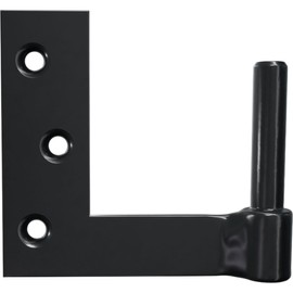 SteelTek Jamb Pintel 2" Offset (Sold as Pair), 304 Stainless Steel, Powder Coated Black
