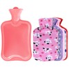 Fancy Pumpkin 800 ML Hot Water Bottle +Random Flannel Cover