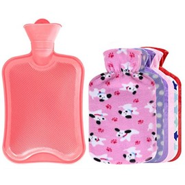 Fancy Pumpkin 800 ML Hot Water Bottle +Random Flannel Cover Hot & Cold Relief #01
