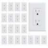 ELEGRP Decorator Wall Receptacle Outlet, Tamper Resistant 15A 125V Standard