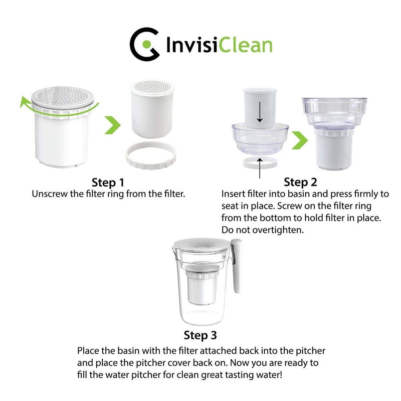 InvisiClean Water Pitcher Replacement Filter (6)