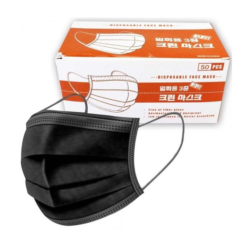 face mask Black dental mask summer large size 100 sheets