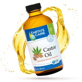 Earth's Care - Aceite de ricino Pure 100% - 8 oz.