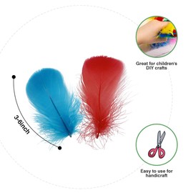 Yellow 600pcs Colorful Feathers 20 Colors Craft Feathers 3-5 Inches Assorted Rainbow Colors Feathers for Kids Handmade Wedding DIY Decorations Natural Feather