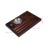 CHILDWEET Wooden Ash Tray with Cigar Cutter Elegant for Practical