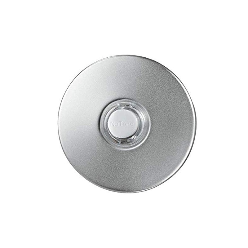 Broan-NuTone PB41LSN Doorbell Kit, Lighted Round Stucco Pushbutton for Home,