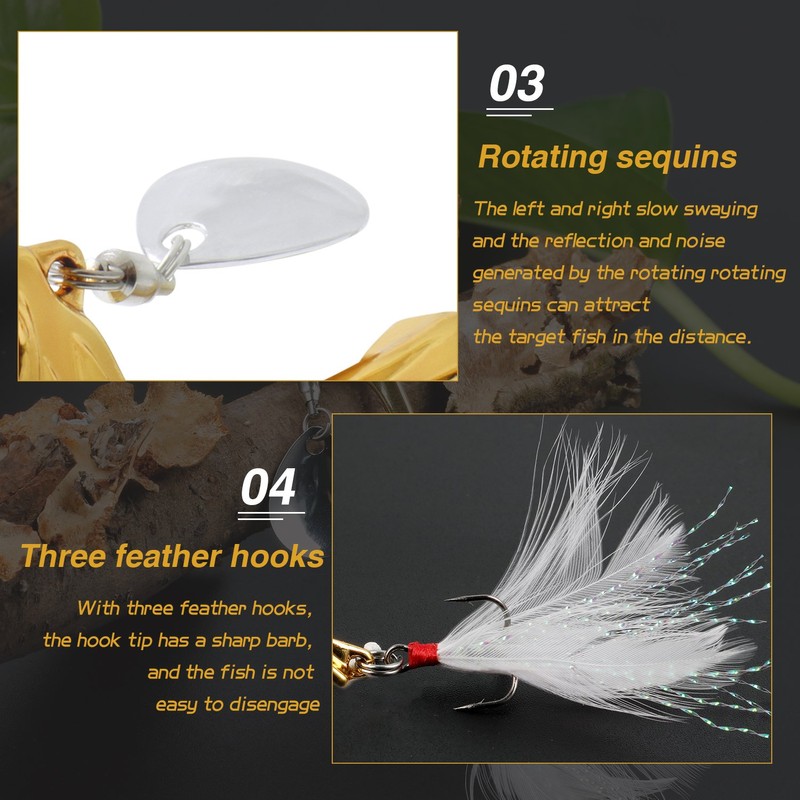 Sougayilang Jigs Fishing Lures Sinking Metal Spinner Bait Micro Jigging