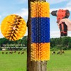 KUNBEIEN 2PCS Livestock Scratch Brushes, Horse Scratcher Massage Brush Kit,